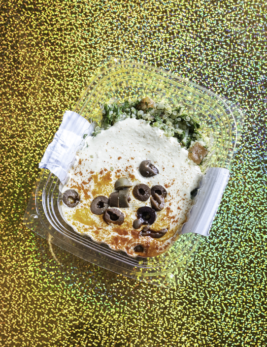 JuiceLand Mid East Feast award-winning hummus, quinoa tabouli (gluten-free)